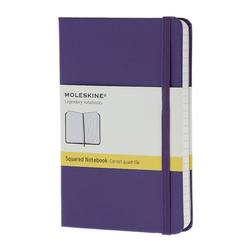 Moleskine Sert Kapak Kareli Defter 9x14 cm Mor MM712H1 - Thumbnail