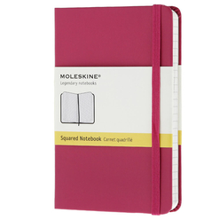 Moleskine Sert Kapak Kareli Defter 9x14 cm Pembe MM712D1 - Thumbnail