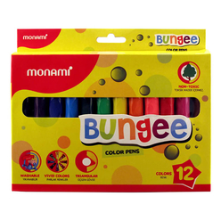 Monami Bungee Jumbo Keçeli Kalem 12 Renk - Thumbnail