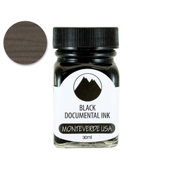 Monteverde Bottle Ink 30 ml Documental Permanent Black - Thumbnail