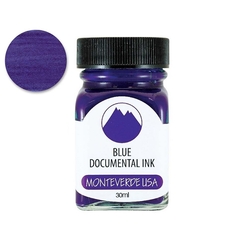 Monteverde Bottle Ink 30 ml Documental Permanent Blue - Thumbnail