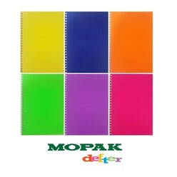 Mopak - Mopak Spiralli Defter Plas.Kap.A4 96Yp Çizgili Neo