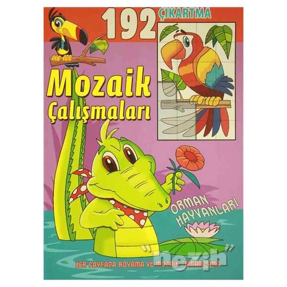 Mozaik Çalışmaları 192 Çıkartma - Orman Hayvanları