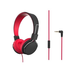 MQbix MQHT570 Mikrofonlu Kulaküstü Kulaklık Kırmızı-Siyah JY-H260 - Thumbnail