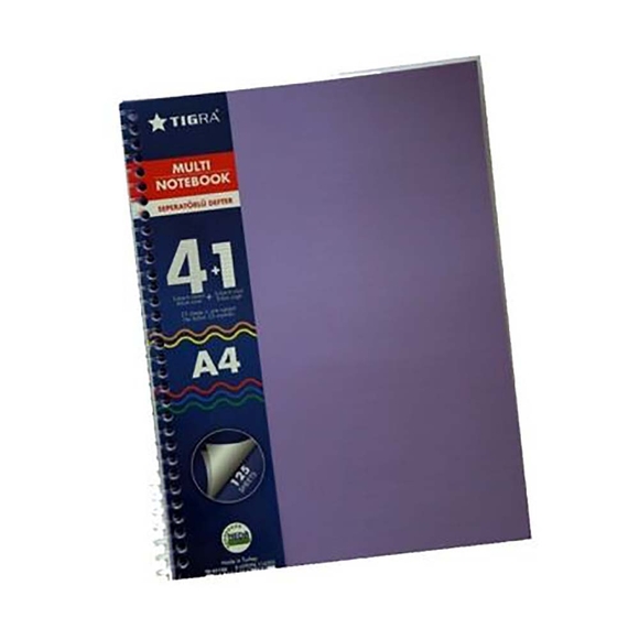 Multi Notebook 4+1 Seperatörlü Defter 125 Yp