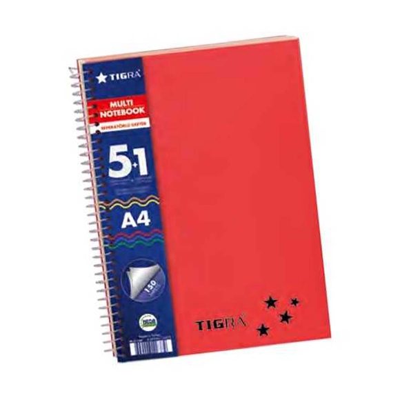 Multi Notebook 5+1 Seperatörlü Defter 150 Yp