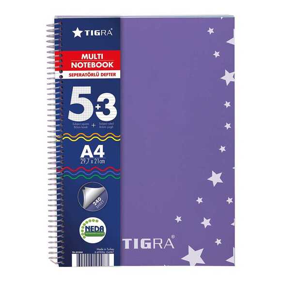 Multi Notebook 5+3 Seperatörlü Defter 200 Yp