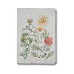 Muus Sewing Plante Chrysanthemum 16x23 64 sayfa Çizgili Defter - Thumbnail