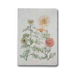 Muus - Muus Sewing Plante Chrysanthemum 16x23 64 sayfa Çizgili Defter