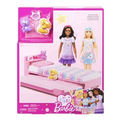 Mattel Barbie - My First Barbie İlk Barbie Bebeğim Barbie’nin Yatağı Oyun Seti HMM64