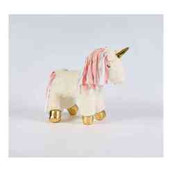 My Friend Peluş Oyuncak Beyaz Yeleli Unicorn - Thumbnail