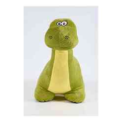 My Friend Toys - My Friend Peluş Oyuncak Kadife Yeşil Sarı Dinazor