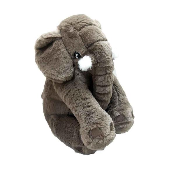 My Friend Toys Beyaz Dişli Küçük Kahverengi Fil Peluş