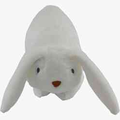 My Friend Toys Peluş Oyuncak Katlanır Tavşan Beyaz - Thumbnail