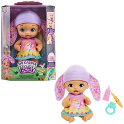 Mattel My Garden Baby - My Garden Baby Tavşan Bebeğimin Bakım Zamanı -  Mor Bereli Bebek HGC12