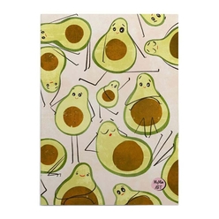 My Mia Art - My Mia Art Avokadolar 16X22 Cm Bristol Kapak 96 Sayfa Çizgisiz Defter