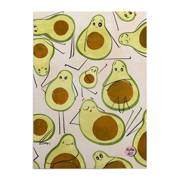 My Mia Art Avokadolar 16X22 Cm Bristol Kapak 96 Sayfa Çizgisiz Defter