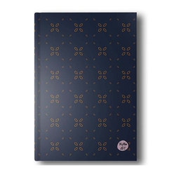 My Mia Art - My Mia Art Mavi Kelebek 17X24 Cm Sert Kapak 192 Sayfa Çizgili Defter