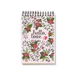 My Mia Art Motto Serisi Hello Love 12x17 Cm Spiralli Sert Kapak 192 Sayfa Çizgisiz - Thumbnail