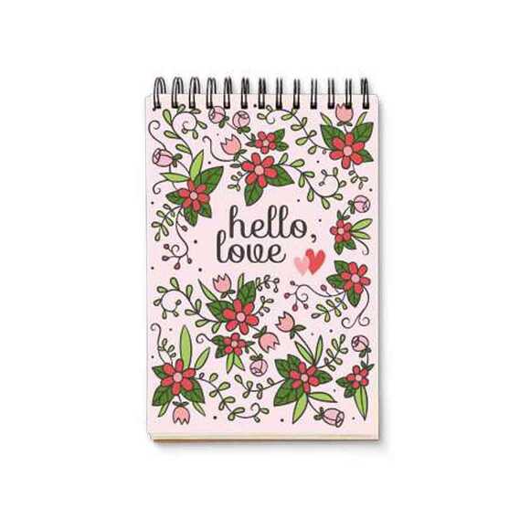 My Mia Art Motto Serisi Hello Love 12x17 Cm Spiralli Sert Kapak 192 Sayfa Çizgisiz