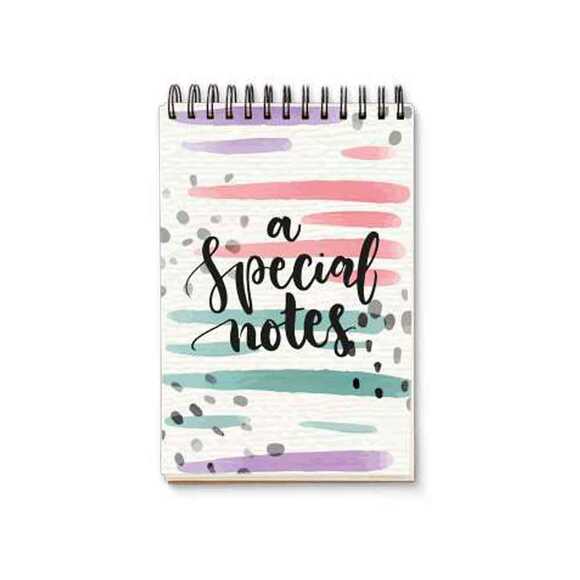 My Mia Art Motto Serisi Special Notes 12x17 Cm Spiralli Sert Kapak 192 Sayfa Çizgisiz