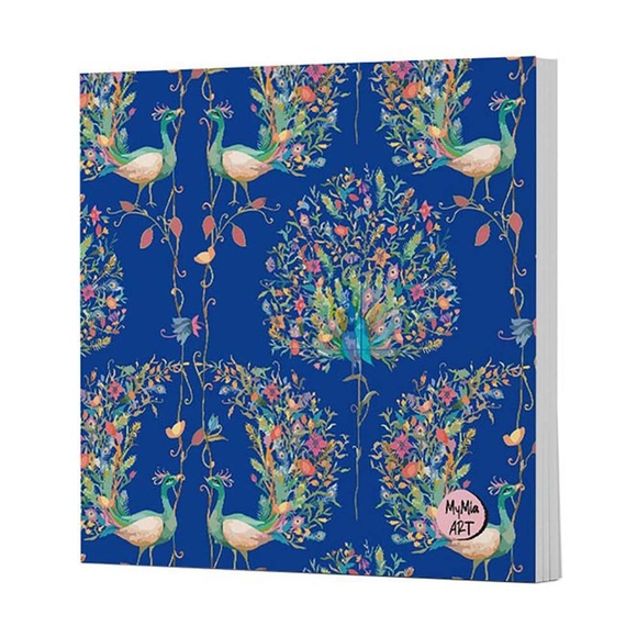 My Mia Art Tavuskuşu 13X15 Cm Yumuşak Kapak 96 Sayfa Çizgisiz Defter