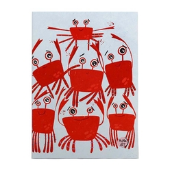 My Mia Art - My Mia Art Yengeç 16X22 Cm Bristol Kapak 96 Sayfa Çizgisiz Defter