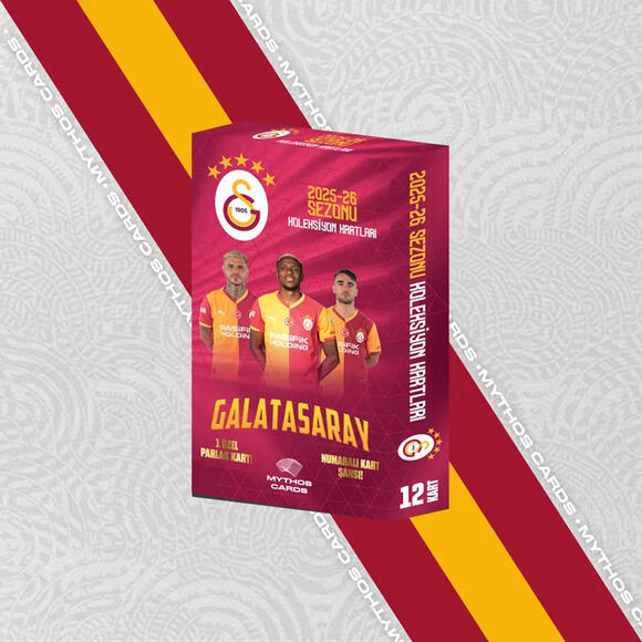 Mythos Galatasaray 2025-2026 Sezonu Koleksiyon Kartları Karton Kutu