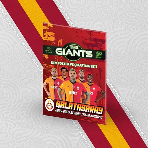 Mythos Galatasaray The Giants 2024/25 Sezonu Dev Poster ve Çıkartma Seti