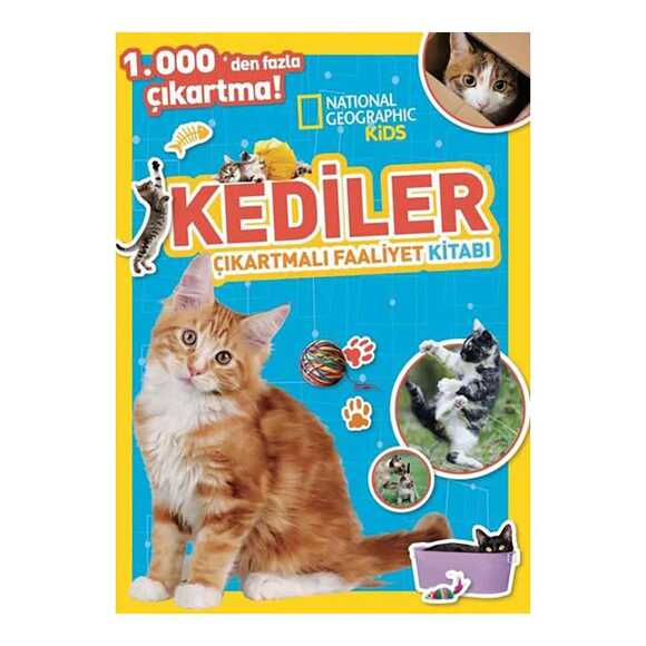 National Geographic Kids - Kediler Çıkartmalı Faaliyet Kitabı