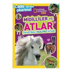 National Geographic Kids - Midilliler ve Atlar Çıkartmalı Faaliyet Kitabı - Thumbnail