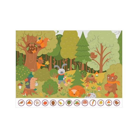Neverland Ara Ve Bul Autumn Forest (Sonbahar Ormanı) 50 Parça Puzzle NL416
