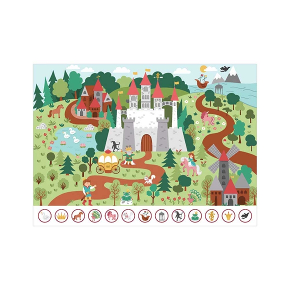 Neverland Ara Ve Bul Magic Unicorn (Sihirli Tek Boynuzlu At) 50 Parça Puzzle NL414