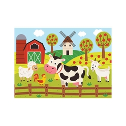 Neverland Farm Animals (Çiftlik Hayvanları) 24 Parça Puzzle NL406 - Thumbnail