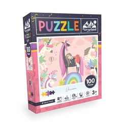Neverland Unicorn (Tek Boynuzlu At) 100 Parça Puzzle NL411 - Thumbnail