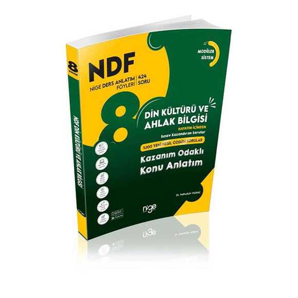 Nige 8. Sınıf Din Kültürü ve Ahlak Bilgisi NDF Ders Anlatım Föyleri