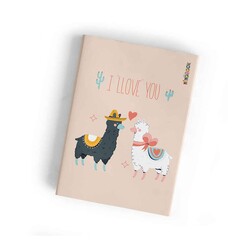 Ninobook Alpakas Çizgisiz 64 Sayfa Defter - Thumbnail