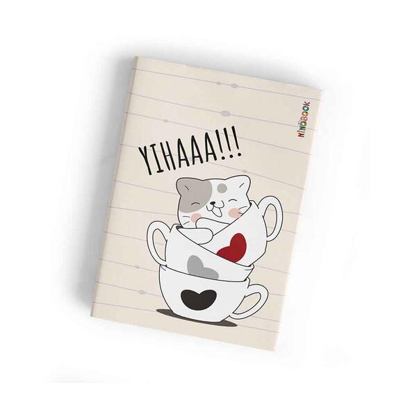 Ninobook Cup Of Cat Çizgisiz 64 Sayfa Defter