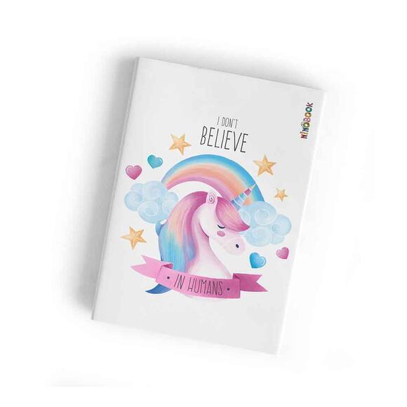 Ninobook Unicorn Çizgisiz 64 Sayfa Defter