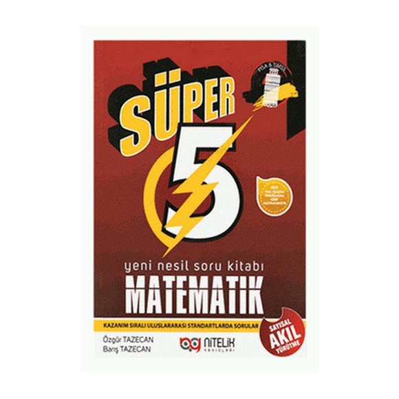 Nitelik 5.Sınıf Yeni Nesil Süper Matematik Soru Kitabı