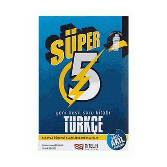 Nitelik 5.Sınıf Yeni Nesil Süper Türkçe Soru Kitabı