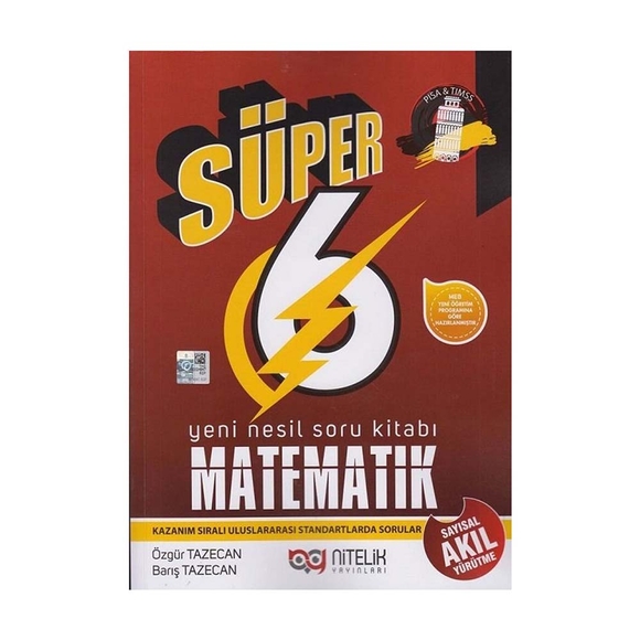 Nitelik 6.Sınıf Yeni Nesil Süper Matematik Soru Kitabı