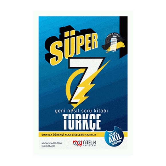 Nitelik 7.Sınıf Yeni Nesil Süper Türkçe Soru Kitabı