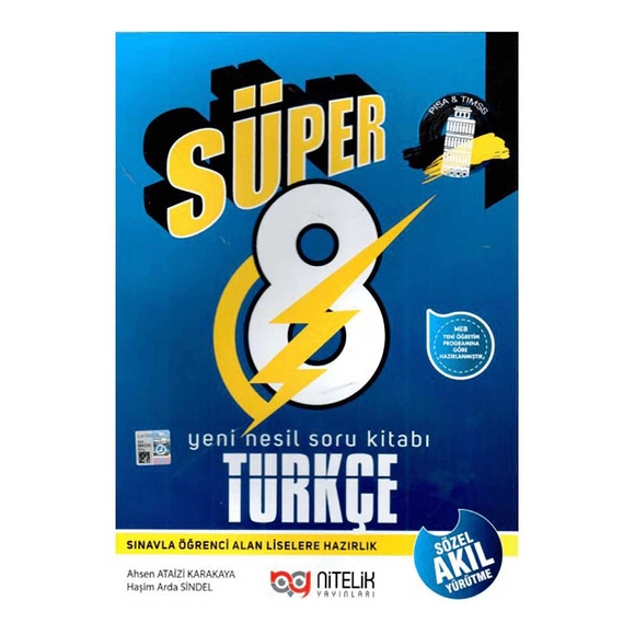 Nitelik 8.Sınıf Yeni Nesil Süper Türkçe Soru Kitabı 