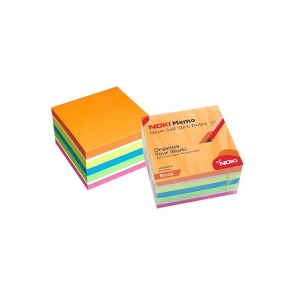 Noki Memo Neon Envai Küp Blok 75x75 450 yp. No:12014-33
