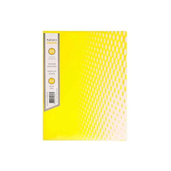 Noki Sunum Dosyası A4 Neon Sarı 60’lı 64160N-030
