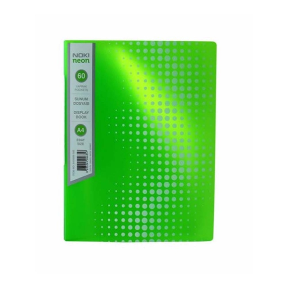 Noki Sunum Dosyası A4 Neon Yeşil 60’lı 64160N-160