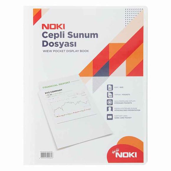 Noki Sunum Dosyası Cepli 40’lı Beyaz