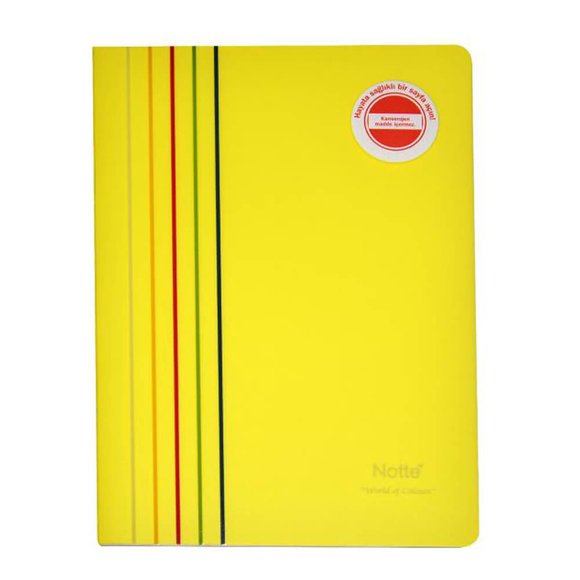 Notte A4 Dikişli Kareli Defter 80 Yaprak ARC