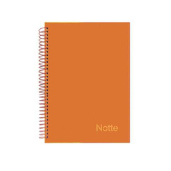 Notte A4 Pastel Spiralli Sert Kapak Kareli Defter 120 Yaprak - Thumbnail